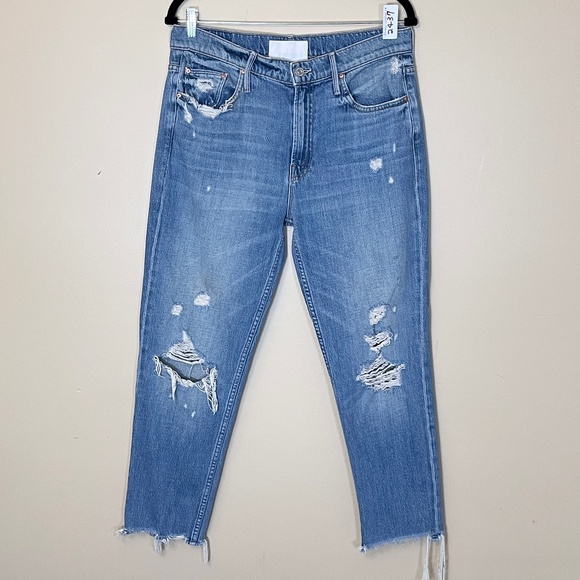 Mother Superior The High Waisted Cardinal Sinner Ankle Chew Jeans -Women's Sz 29 - Picture 1 of 12